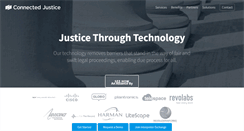 Desktop Screenshot of connectedjustice.com